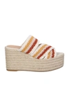 Castaã±er Castañer Woman Espadrilles White Size 6 Textile Fibers In Multi