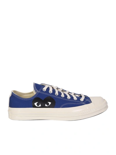Comme Des Garçons Play "black Hearts" Sneakers In Blue