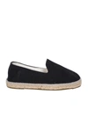 Manebi Suede Espadrillas In Black