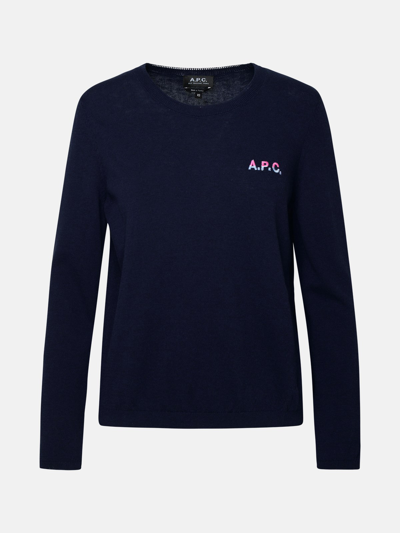 A.p.c. Albane Blue Cotton Sweater