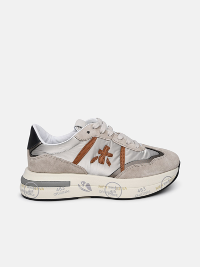 Premiata Sneaker Cassie Maculata In Silver