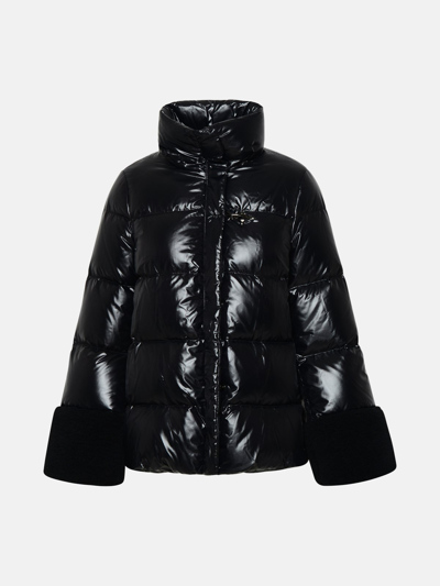 Fay Padded Down Jacket In Negro