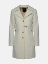 Fay Ivory Virgin Wool Blend Coat In Ivory