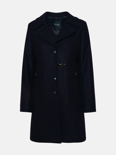 Fay Cappotto Martingala In Navy