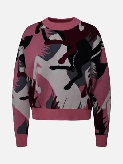 Ferrari Maglia Jacquard Camouflage In Pink