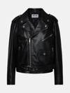 MOSCHINO JEANS BLACK LEATHER JACKET