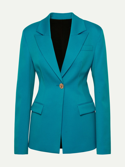 Attico Blue Light Blue Wool Blazer