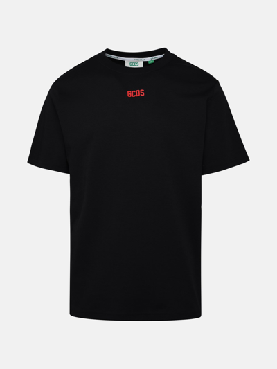 Gcds Kids' Black Cotton T-shirt