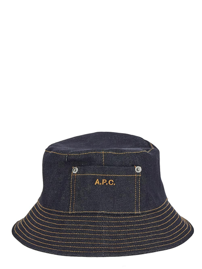 A.p.c. Bob Thais Bucket Hat In Blue