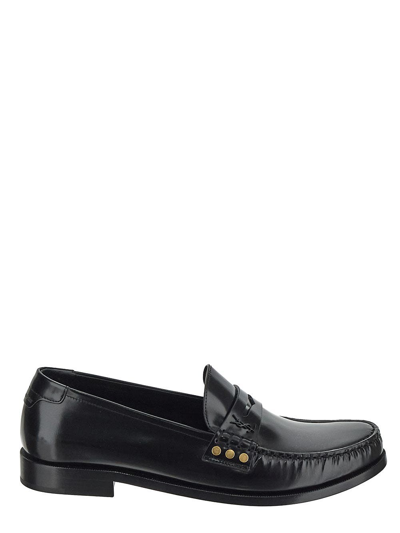 SAINT LAURENT LEATHER LOAFER