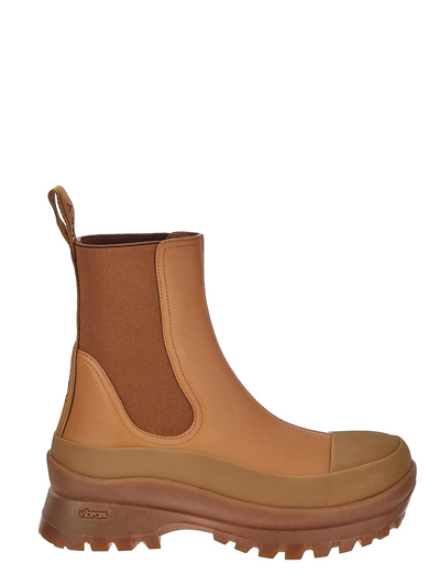 Stella Mccartney Trace Chelsea Boots In Brown