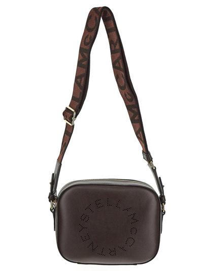 Stella Mccartney Mini Star Logo Bag In Brown
