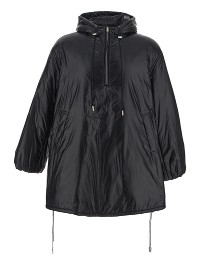 Saint Laurent Cassandre Nylon Jacket In Black