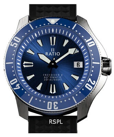 Pre-owned Ratio Freediver X Automatic Diver's Rtx003 Men's Watch