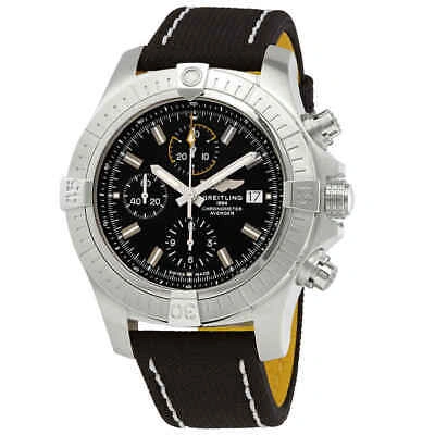 Pre-owned Breitling Avenger Chronograph Automatic Black Dial Men's Watch A13317101b1x1