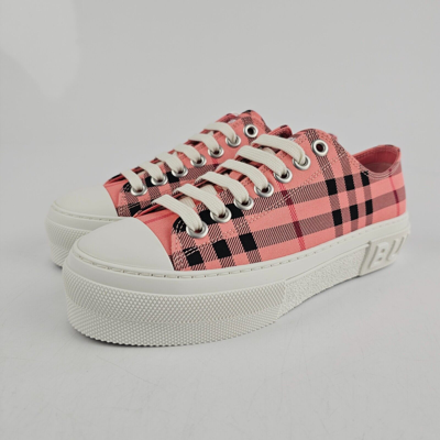 Pre-owned Burberry Jack Women's Pink Sneakers