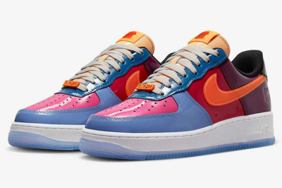 Pre-owned Nike Dv5255-400  Air Force 1 Low Sp Undefeated Multi-patent Total Orange In Red