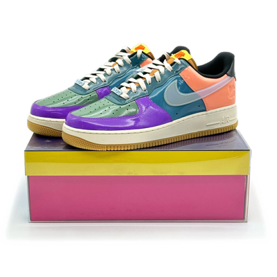 Pre-owned Nike Dv5255-500  Air Force 1 Low Sp Undefeated Multi-patent Wild Berry