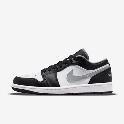 Pre-owned Jordan Nike Air  1 Low Black Particle Grey 553558-040 Sneakers