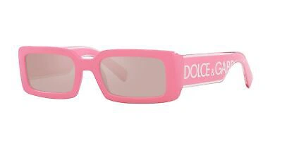 Pre-owned Dolce & Gabbana Dg 6187 Pink/light Pink 53/20/145 Women Sunglasses