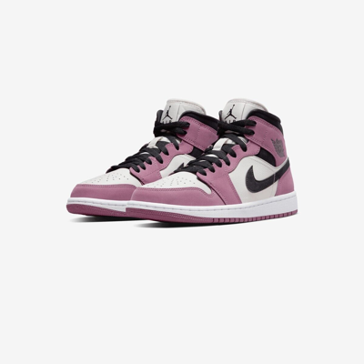 Jordan Nike Air  1 Mid Se Berry Pink Mulberry Dc7267-500 Women's Sizes 6-10 In Purple