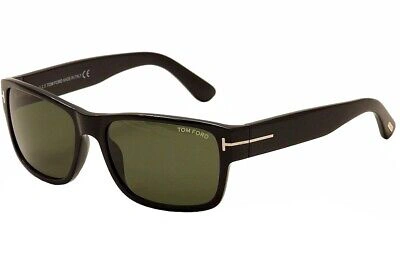Pre-owned Tom Ford Men's Mason Tf445 Tf/445 01n Black Fashion Sunglasses 58mm In Green