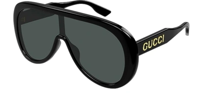 Pre-owned Gucci Authentic  Sunglasses Gg 1370s-001 Black W/ Gray Lens New0mm