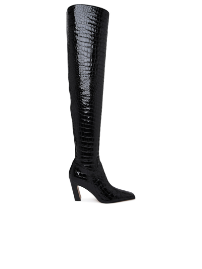 Khaite Marfa 50mm Knee-high Leather Boots In Black