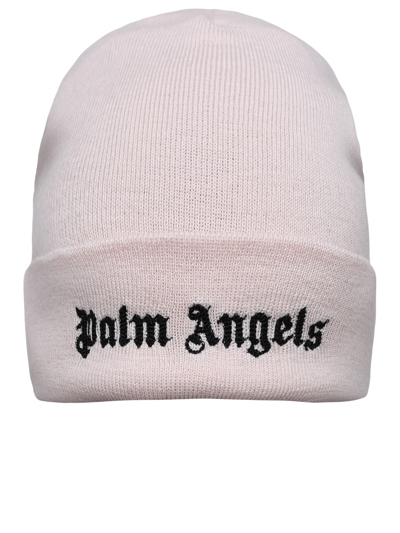 Palm Angels Woman Berretto Logo In Pink