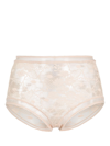 Eres Acacia High-waisted Lace Briefs In Neutrals