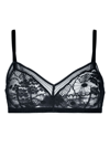 Eres Royal Triangle Lace Bra In Blue