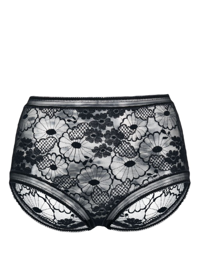 Eres Acacia High-waist Lace Briefs In Blue