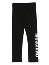 MOSCHINO LOGO-PRINT TRACK PANTS