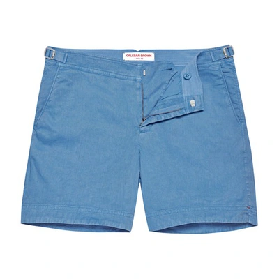 Orlebar Brown Bulldog Mid-length Shorts In Blue