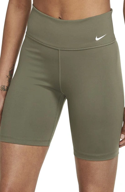 Nike Women's One Mid-rise 7" Biker Shorts In Green