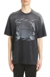 GIVENCHY CASUAL FIT COTTON GRAPHIC T-SHIRT