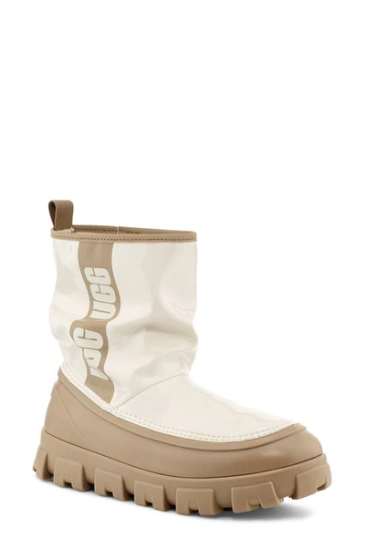 Ugg Classic Brellah Water Repellent Boot In Mustard Seed / Jasmine