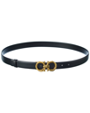 Ferragamo Salvatore Feragamo Reversible Waist Leather Belt In Black
