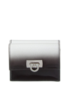 FERRAGAMO FERRAGAMO GANCINI CLASP LEATHER CARD CASE WALLET