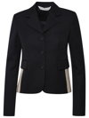 PALM ANGELS PALM ANGELS STRIPE DETAILED FITTED BLAZER