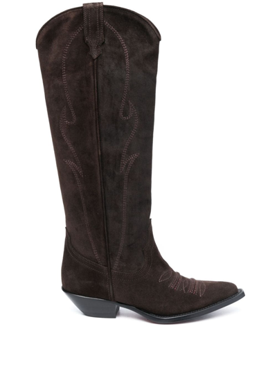 Sonora Hermosa 50mm Suede Knee-boots In Brown