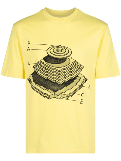 Palace Pyramidal T-shirt In Yellow