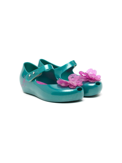 Mini Melissa Babies' Ultragirl Fly Ballerina Shoes In Green