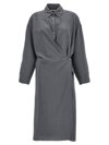 LEMAIRE LEMAIRE STRAIGHT COLLAR TWISTED DRESS