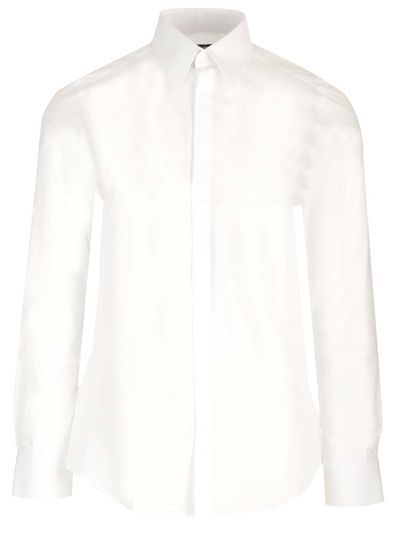 Dolce & Gabbana Conceal Fastened Shirt In White