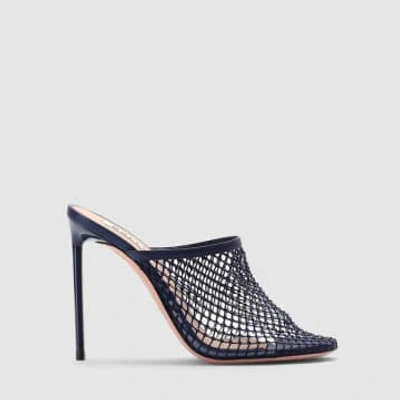 Bally Crystal-embellished Leather 115mm Pumps In Blue