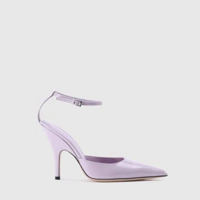 By Far Eliza 75mm Pointed-toe Pumps In Purple