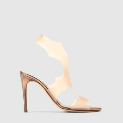 Rupert Sanderson Carissma 100mm Cut-out Sandals In Pink