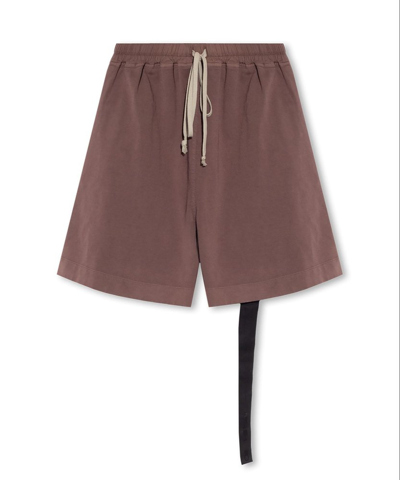 Rick Owens Drkshdw Drawstring Shorts In 43 Mauve