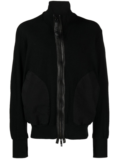 Isaac Sellam Experience High-neck Organic-cotton Jacket In Schwarz